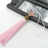 3st Metal Caps Tassel Fringe Pendant DIY Craft Supplies Smycken Gardiner Dekor Material Silk Tassel Trim Plagg Tillbehör