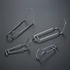 10Pcs Pipe Support Fixing Clamps Connector Steel Pressing Spring Wire Clip Buckle for Garden Greenhouse Frame Building Hardware