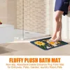 Tappeti tappeti da bagno assorbente bagno assorbente peluche tappeto da doccia anti -slip per asciugatura rapida tappeto da cucina da cucina.