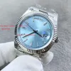 Popular Luminous Women Precision Dial Dial Watch Automatic 40mm Mechanical Mechanical 36mm AAAAA Superclone Olex Data Design de aço Relógio 128238 563