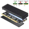 Schede PCI Express 3.0 X16 X8 X4 a M chiave M.2 NVME NVME e AHCI SSD SSD con dissipatore di calore della custodia in alluminio e cuscinetto termico
