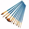 12pcs/Set Universal Art Pinsel kreative bunte Aquarellbürsten DIY Oil Acrylmalerei Art Pinsel Pinsel täglich Gebrauch