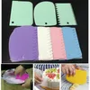 3pcs/Set Plastikkuchen Dekorieren Werkzeuge Teig isalverschärfen Cutters Küchenzubehör Diy Edge Glute Küchengadget Sets