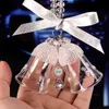 Crystal Bell Snowflake Christmas Ornements Bell CHIMES ACCESSOIRES DE VOITURES PROSDANT PENDANT MAISON HOME DÉCORNE FIGURINE CADEAU DE NOIT