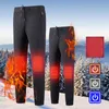 Calças táticas térmicas ao ar livre Homens de inverno elétrico usb calças aquecidas de aquecedor USB Crega de caça de caça de roupas aquecidas