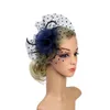 Femmes Coiffes Clippe Feather Wedding Casual Girl Fleur Cocktail Tea Party Headwear Feather Fascinators Top Hat pour femmes Headswear