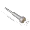 Vearter SDS Plus Shank Tungsten Carbide Tipped 16teeth mejsel Bush Hammer Drill Bits For Cement Concrete Stone Marble Granite