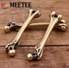 Meetee Creative Bone Key Chain Brass Pendant Ring Buckles for Men Women Femmes Punk Crafts Dec Don Gift Paracord Holder Accessoires BF048