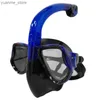 Máscaras de mergulho máscara de mergulho com máscara de mergulho de mergulho máscara de snorkel de mergulho adulto máscara de snorkeling anti-capa de silicone à prova d'água UV óculos y240410y240418jcde