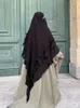 Vêtements ethniques Hijab Cap Abayas musulmanes pour femmes Prayer arabe Carf Islamic 3 couches châles complexe couverture de tête enveloppe d'hiver Khimar