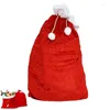 Sacs de rangement Christmas Santa Bag Toy Calendar grand cadeau avec des bonbons à cordon