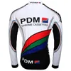 PDM 레트로 클래식 맨 겨울 양털 열 사이클링 유니폼 긴 슬리브 경주 자전거 의류 maillot ropa ciclismo 240401