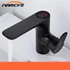 Basin Faucet Black Faucet Hot and Cold Basin Bathroom Faucet washbasin creative digital display Nordic Faucet B628