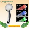 Kaguyahime RGB 온도 센서 LED 가벼운 물 수도꼭지 핸드 샤워 조명 호스 샤워 탭 노즐 욕실 주방 액세서리
