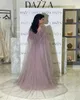 Urban Sexy Dresses Noble Saudi Arabic Evening Dresses Square Collar A-Line Sequineds Cap Sleeves Feathers Prom Dresses for women 2023 240410