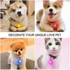 Led Flashlight Pet Dog Collar Glowing Pendant Night Safety Pet Leads Necklace Luminous Bright Decor Collars for Cats Night Light