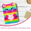 Notebooks Notebook Fluffy Cartoon Plush Notebooks Girls Journals Paper Diary Ages 812 Child