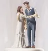 Arrivée mariage mariée romantique et garniture Toppers couple Figurine Mariage Funding Cake Topper pour le mariage Décoration de cupcake