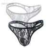 Mens sexy Sexe Loge-Thong Big Big Pouch Soues Briefes Bulge Sexy Underwear Basse Brief