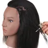 Entraînement mannequin coiffures coiffures de coiffure réelle tête de coiffure avec poil de poupée coiffure mannequins manniquin tête coiffeur poupée