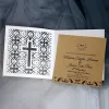 10/20 / 30pcs Christian Cross Invitations Carte Laser Coup Invitations de mariage Cartes de vœux