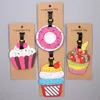 Creative Cake Fruits Travel Accessories Bagage Tag Silica Gel Suitcase ID Addres Holder Bagage Boarding Tag Portable Label