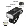 T6 LED Bicycle Light Conjunto de 10w 1000lm USB recarregável Power Display Bike Fartlight Taillight Luz Luz Bicicleta Acessórios de bicicleta