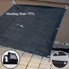 Taux d'ombrage 75% HDPE anti-UV Ombrage Net Net Outdoor Garden Block Succulent Plant Cover Shelter Sunshade Net Shade Tott