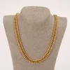 Mens Miami Cuban Curb Chain réel 24k Solid Gold GF Hip Hop 10 mm d'épaisseur Bracelet Bijoux Bijoux 281b