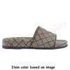 Designer  Sandals Famous Designer Women Men Luxury Slide Flats Thick Bottom Flip Flops【code ：L】Embroidered Printed Jelly Rubber Leather Slippers