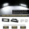 2pcs Hata Yok 24 SMD LED Numaralı Plaka Plaka Işığı Skoda Superb Kodiaq Octavia Karoq Rapid Yeti İzci Araba Aksesuarları