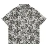 Męskie koszule zwykłe YPRS barokowa koszula krótkie rękawy marka mody luźna o dużym płaszczu importowana