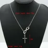 Neckchain Internet Celebrity Minimalist Lucky 8-shaped Cross Short Necklace Jewelry