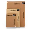 50pcs/lot A5 A4 Kraft Paper Brown Paper Craft Thick Board Cardboard Card Paper DIY Card Makeing Paper 80g120g150g200g250g