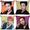 New Bang Chan Kpop Cover Coubelle Chambre Home Office Decorative Ahelbase thelpas Square Zipper Classement 45x45cm Satin Soft No Fade
