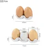 Creative Egg Shape Pepper Bottle Ceramic Spice Bottle Set with Tray Toothpick Box Kitchen Salt Sugar Bowl Home Seasoning Tool