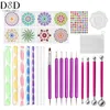 29PCS Mandala Dotting Tools Set pour dessiner des accessoires de pointage de peinture à la main pour peindre des ongles de peinture pour peinture pour la peinture Mandalas Rocks