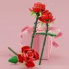 Çiçek Tuğla Romantik Gül Buket Kız Hediye Ev Dekoru Bitki Çiçek Modeli Bina Banka Diy Çocuk Eğitim Oyuncak Hediyesi