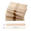 Upors 50 / 100pcs / Set Natural Wooden Popsicle bâtons de 11,4 cm de longueur en bois pop popsicle bâtons de crème glacée