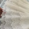 Super Wide Natural white Cotton100% Cloth Three/Two Layer Embroidered Lace Trim DIY Accessories Lace Fabric 36/23cm 3yards/lot