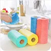 Whole- 1 Roll Kitchen Disposable Non-woven Fabrics Washing Cleaning Cloth Towels Eco Friendly Practical Rags Wiping Pad HD0065210i