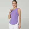 Chemises actifs chemises de yoga gym féminine sportes secs back top gilet sans manches de fitness féminin
