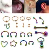 Bog-16g per tallone circolare a ferro di cavallo in acciaio chirurgico per la lingua più vicina dell'anello dell'ombelico anello dell'ombelico anello per piercing per piercing