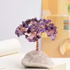 1PC Kamień naturalny Ametyst Rose kwarc drzewo życia geomancja minerała Rock Reiki Healing Home Dekor DIY Crafts Dekoracja prezentu