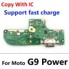 Chargeur USB Charging Port Socket Board Dock Connecteur Flex pour Moto G Pro G9 Power G Play G30 G10 E7 Power G9 Plus Flex Cable