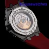 AP Motion Wrist Watch Royal Oak 26470 Précision en acier extérieur Anneau nouveau cadran en anneau en céramique 42mm