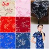 Red Blue Chinese Chinese Style Satin Jacquard Brocade Fabric por meio metros para a largura dos sacos de costura em 100cm TJ0245