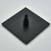 Матовая черная дождевая насадка для душа светодиодные смены 16-дюймовая квадратная латунная насадка для душа смеситель