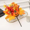 Dekorativa blommor Konstgjorda grenar Pumpkin Berry Harvest Autumn Ornament Halloween Decor for Home Thanksgiving DIY Crafts