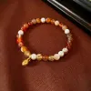 Flower, Jade, Shell, Pearl String, Elastic Bracelet, Sweet and Fashionable Temperament, New Versatile Bracelet